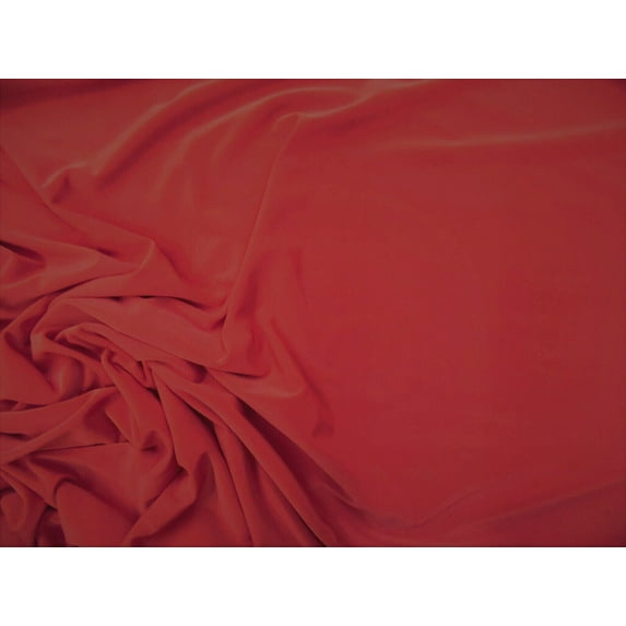 10 Yard Lot Fabric Light Weight Polyester Spandex 4 way Stretch Red D403