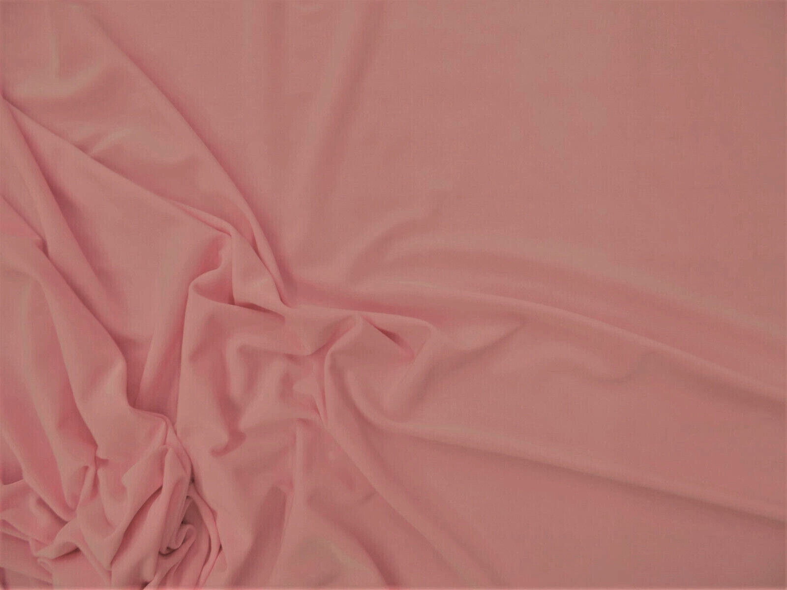 10 Yard Lot Fabric Light Weight Polyester Spandex 4 way Stretch Rose Pink C405