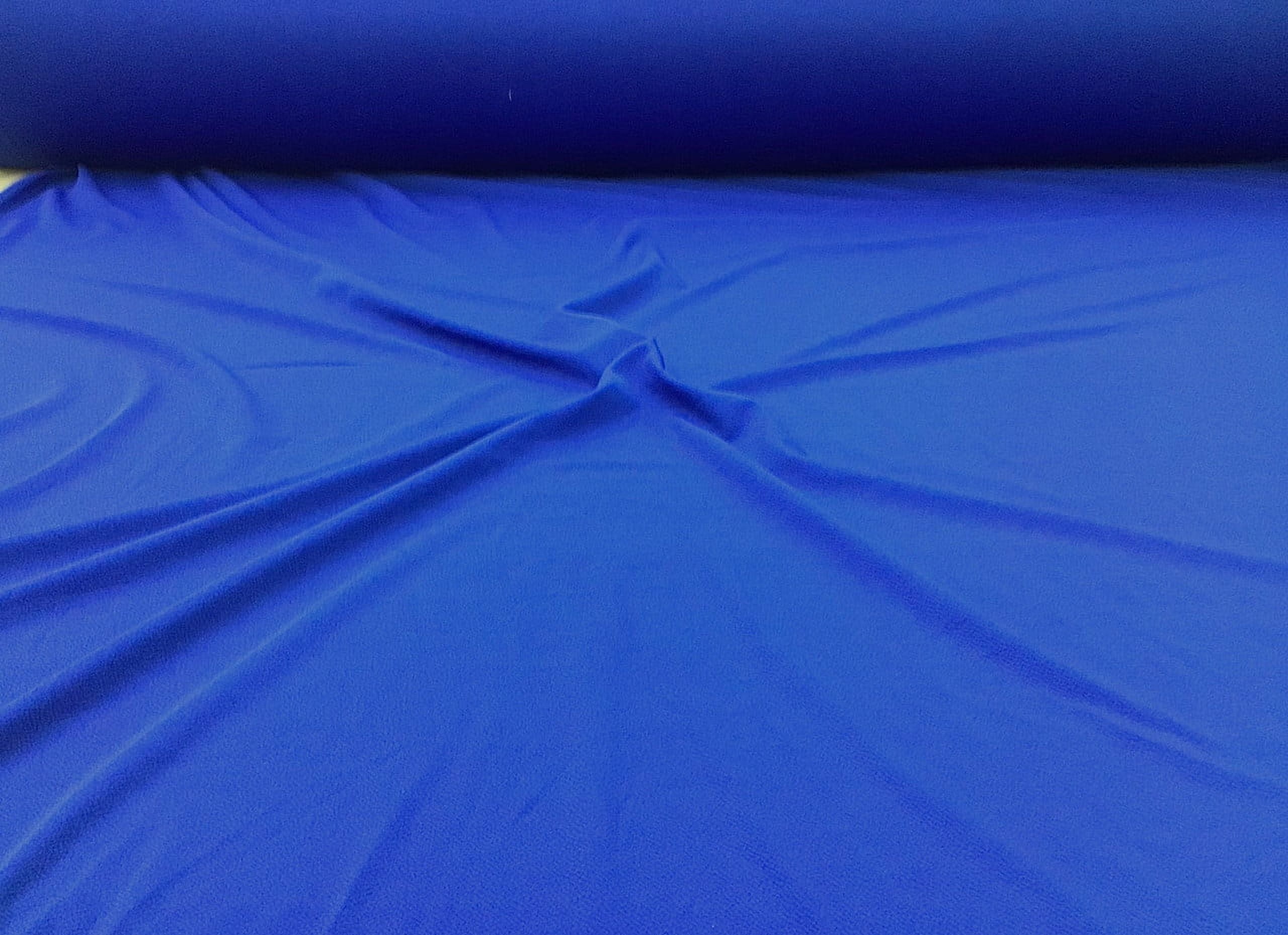 10 Yard Lot Liverpool Textured Fabric 4 way Stretch Scuba Royal Blue 1N14