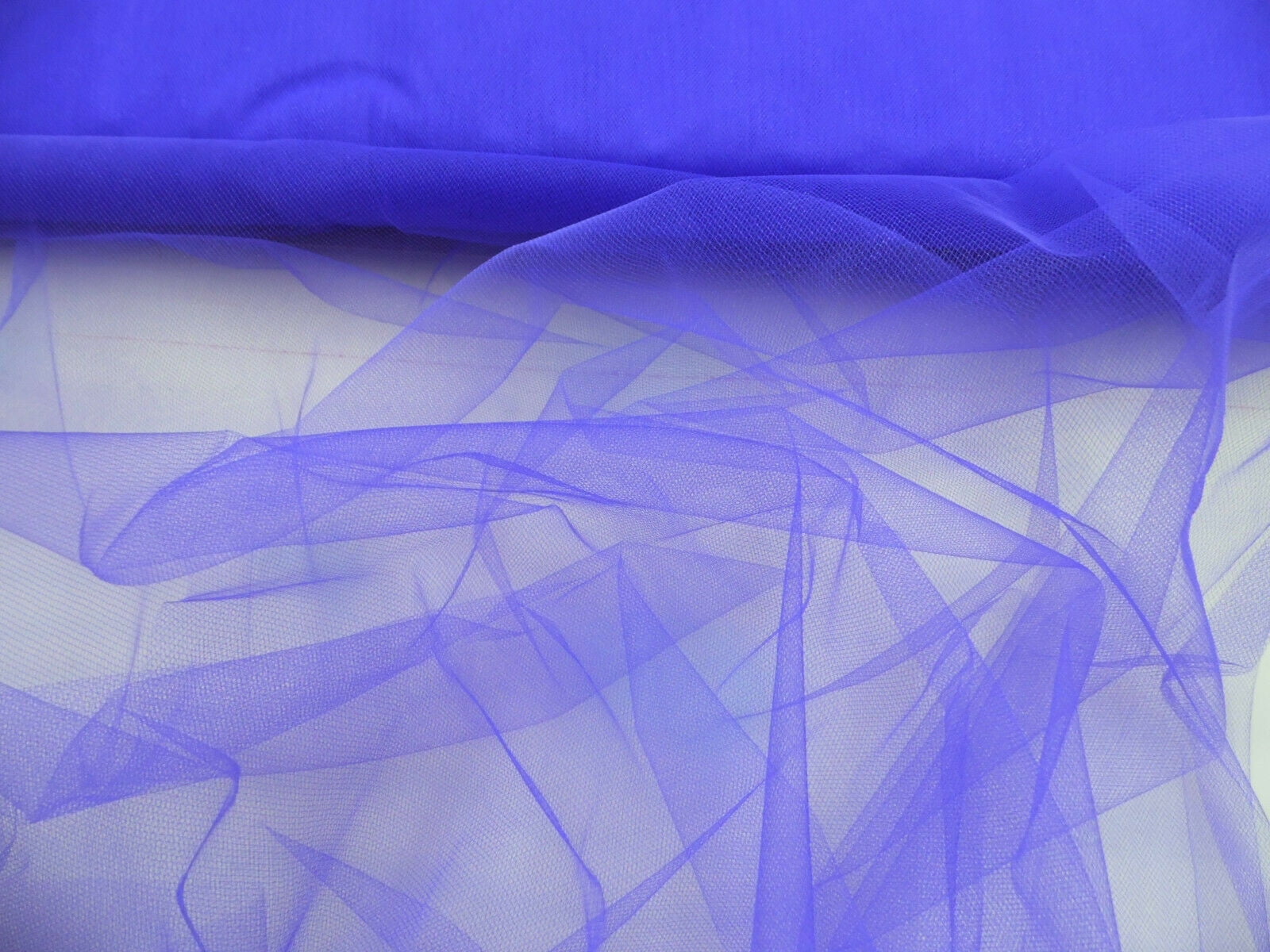 10 Yard Lot Nylon Tulle Sheer Fabric Royal Blue 54 inch wide DD303