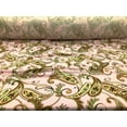 thumbnail image 1 of 10 Yard Lot Printed Liverpool Textured Fabric Stretch Pink Brown Olive Paisley Floral 1N22, 1 of 1