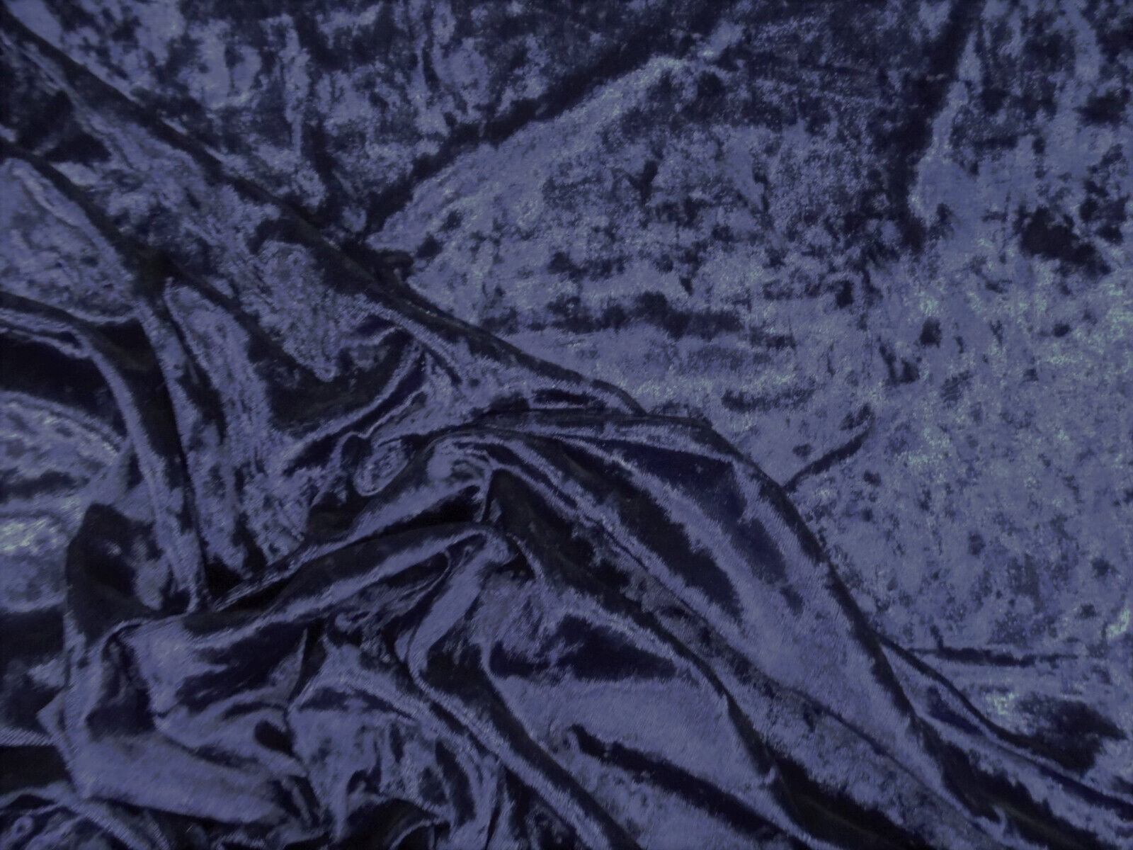 10 Yard Lot Stretch Velvet Spandex Fabric Apparel Midnight Navy G405