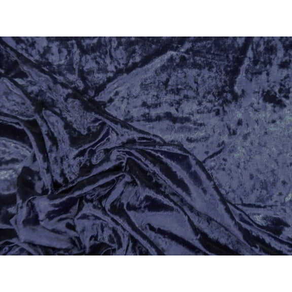10 Yard Lot Stretch Velvet Spandex Fabric Apparel Midnight Navy G405