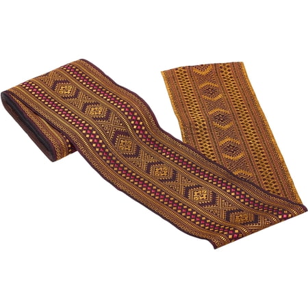 10 Yard Polyester Jacquard Wide Ribbon Clothes Accessories Sandy Brown 4 inch(100.5mm) 10yards/roll