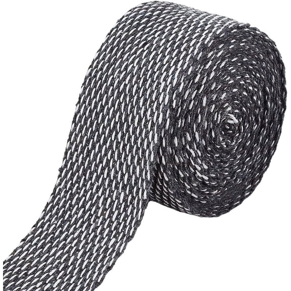 10 Yard Twill Tape 1.8 Inch Cotton Webbing for Carpet Bonding and Rug Tufting Woven Natural Ribbon for DIY Crafts Black DIY