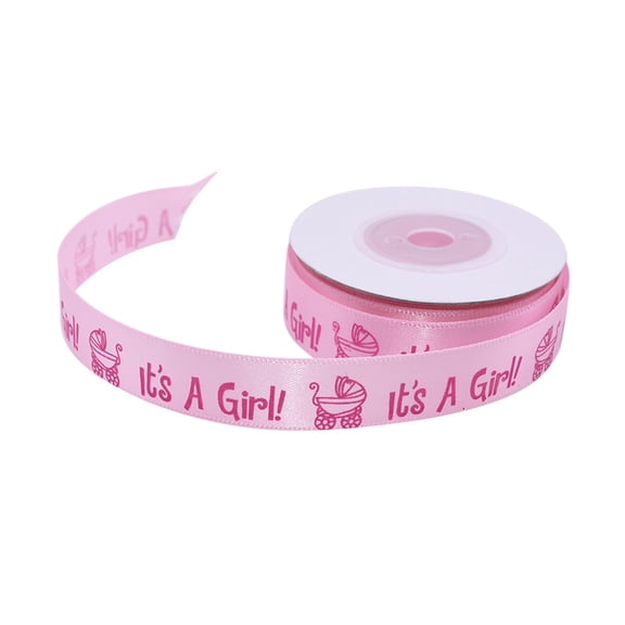10 Yard/roll Baby Shower Gift Ribbon Print It's a Girl a Boy Ribbons Gift Cake Box Wrapping Belt Grosgrain Satin Riband Bow
