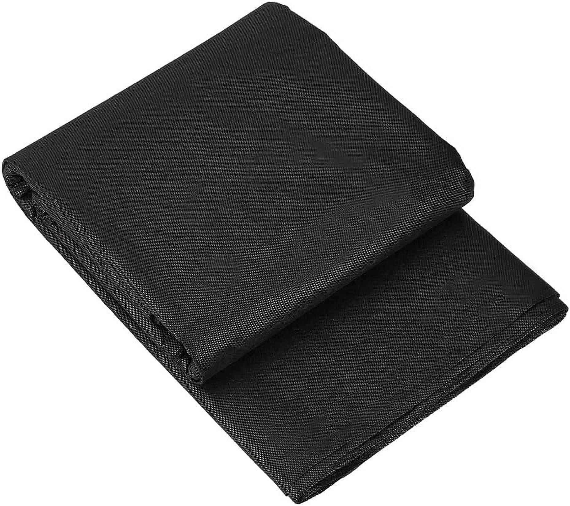 10 Yard x 40 Inch Black Iron-On Fusible Interfacing Medium Weight Nonwoven Fabric for Sewing Quilting Home Decor DIY Crafts Supplies