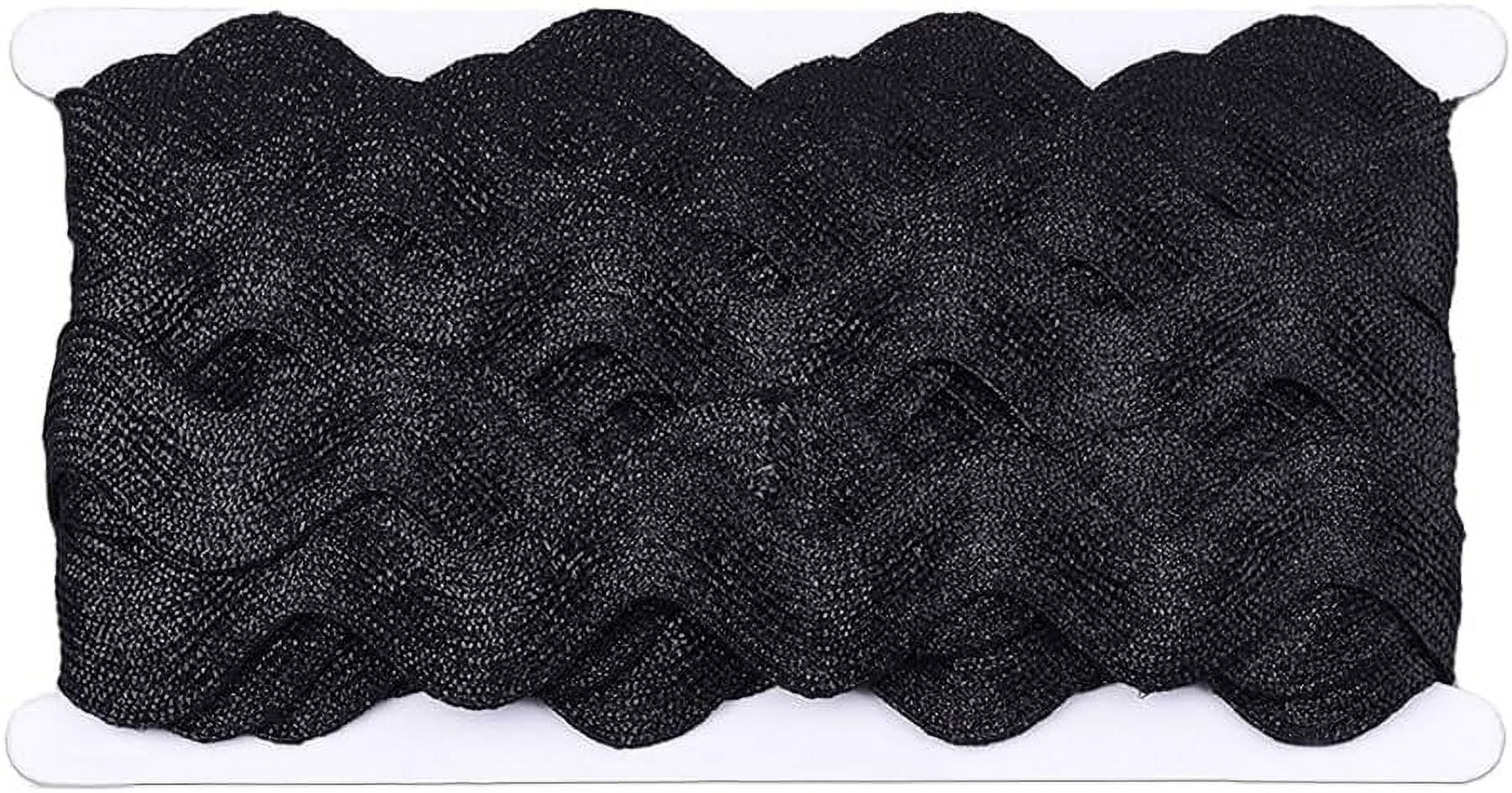 10 Yards 1.57 Inch Black Rick Rack Trim RIC Rac Ribbon Wavy Sewing ...