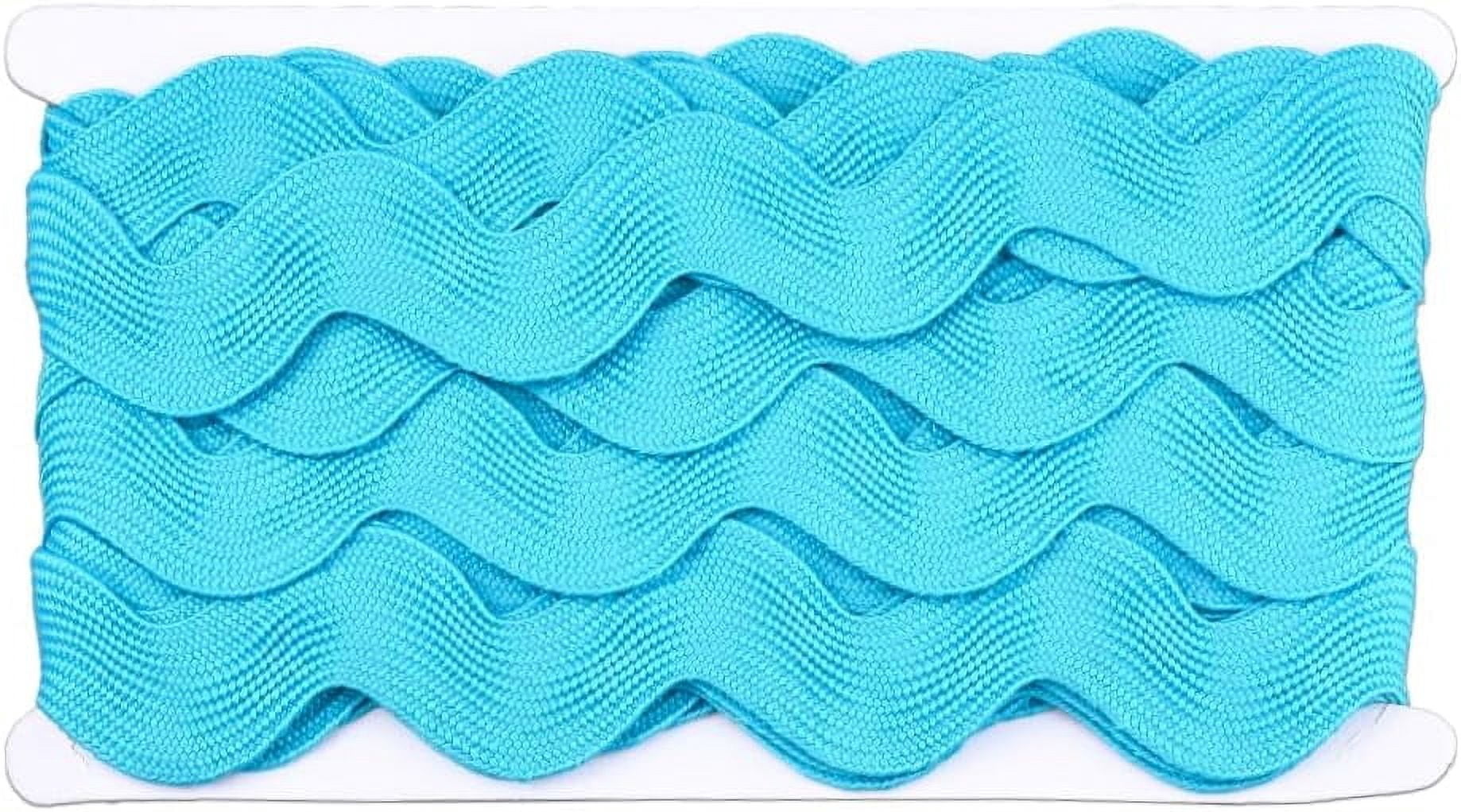 Decorative Ric Rac Ribbon 10 Yards 1.57 Inch Blue RIC Rac Ribbon Bulk Rick Rack Trim Wide Wave ...
