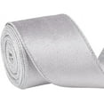 thumbnail image 1 of 10 Yards 2.5 inch Christmas Velvet Ribbon Silver Velvet Wired Ribbon Decorative Ribbon Trim Gift Wrapping Ribbon, 1 of 9