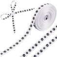 thumbnail image 1 of 10 Yards 3/8 Inch Black White Dog Paw Print Ribbon Thin Animal Pattern Prints Theme Grosgrain Polyester Fabric Ribbons Bulk for Sewing Making Crafts Gift Wrapping Wreaths Party Birthday DIY Polyester, 1 of 8