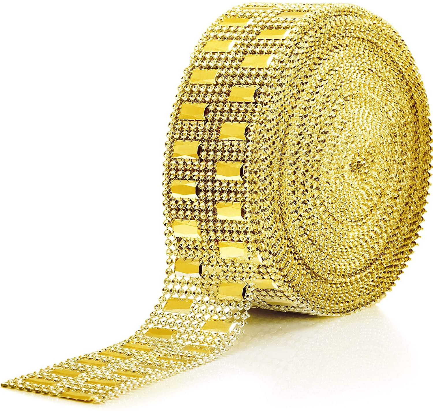 10 Yards Bling Wrap Ribbon Rhinestone Diamond Ribbon Rose Gold Bling ...