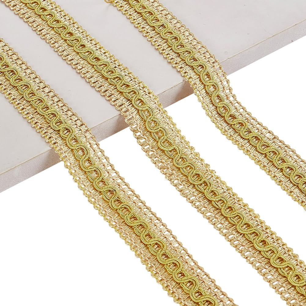 10 Yards Braid Trim 22mm/0.87 Inch Wide Golden Gimp Braid Trim ...