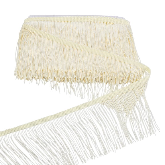 10 Yards Chainette Fringe Trim 4 Inch Wide Fringe Tassel Lace Trim Ribbon Sewing Fringe Trim Craft Clothes Garment Accessories Wedding Dress