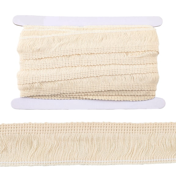 10 Yards Cotton Tassel Fringe Trim 35mm Wide Boho Tassel Ribbon Old Lace Macrame Fringe Trim Edging Trimmings DIY