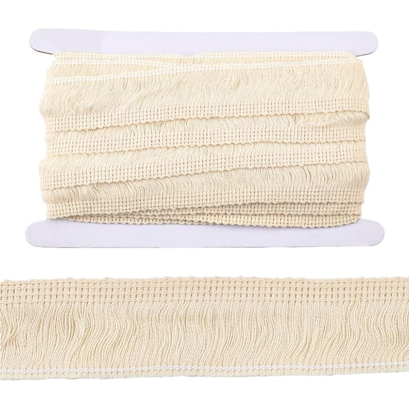 10 Yards Cotton Tassel Fringe Trim 35mm Wide Boho Tassel Ribbon Old Lace Macrame Fringe Trim Edging Trimmings