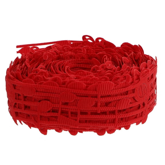 10 Yards Reusable Musical Note Ribbon for DIY Gift Wrapping Craft Polyester Red