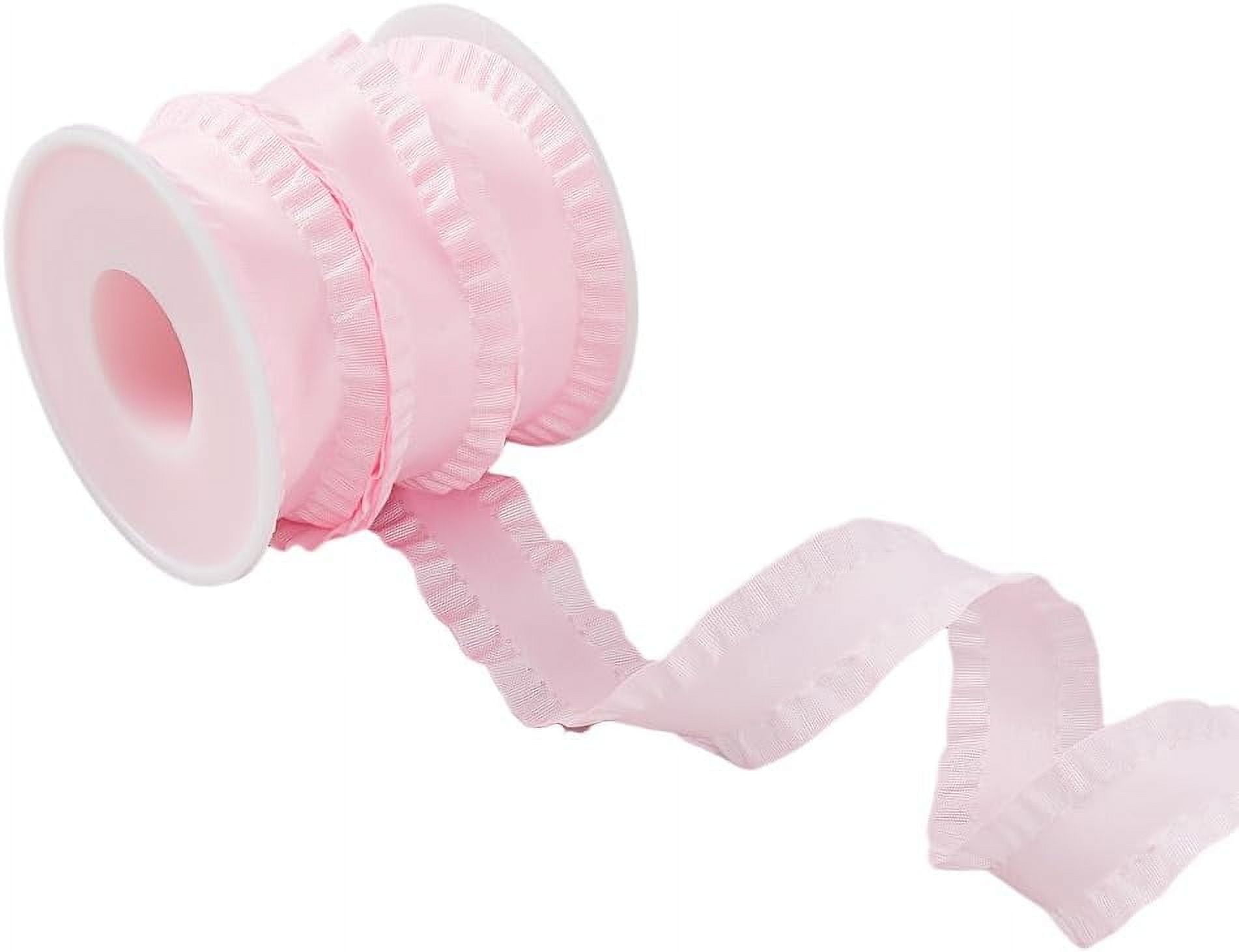10 Yards Polyester Pleated Edged Ribbon for Clothing Decoration Bowknot ...