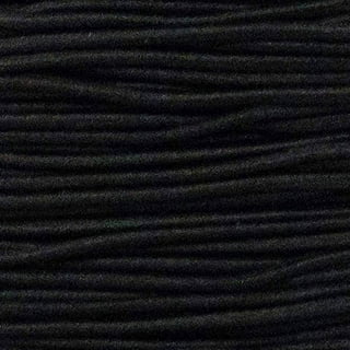 30 YARDS Braided 1/4” elastic for sewing - BLACK