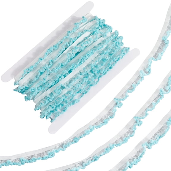 10 Yards Elastics Spandex Ribbon with Cardboard Display Card Dark Turquoise 7/8 inch(22mm)