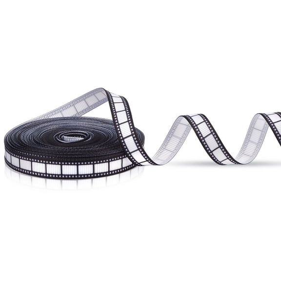 10 Yards Filmstrip Ribbons Movie Film Reel Ribbon 0.4 inch Vintage Filmstrip Border Movie Party Decorations DIY