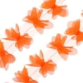 thumbnail image 1 of 10 Yards Flower Lace Ribbon, 6cm W Lace Fabric Flower Lace Trim 3D DIY Sewing for Craft Wedding Dress, Orange, 1 of 5