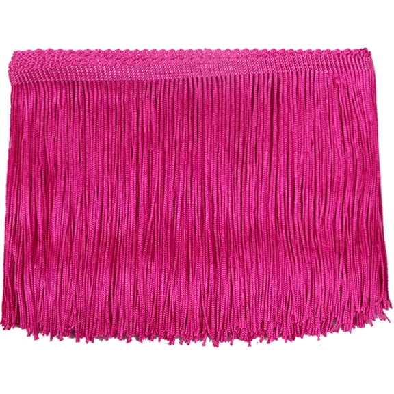 10 Yards Fringe Trim Sewing Tassel Trim Polyester Fringe Decoration DIY Costume Accessory 10CM Tassel Trim Material for Clothing Lampshades Curtains Furniture Decoration Rosy