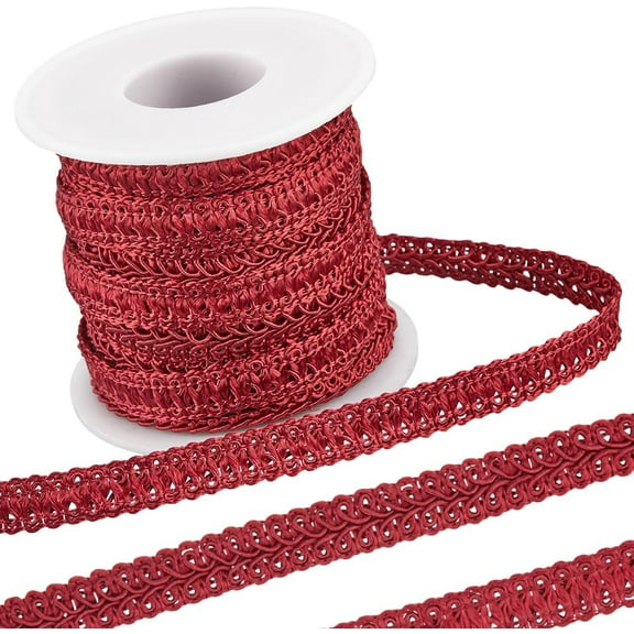 10 Yards Gimp Braid Trim 1/2 Inch Polyester Woven Centipede Lace Ribbon Upholstery Decorative Gimp Edge Trimming