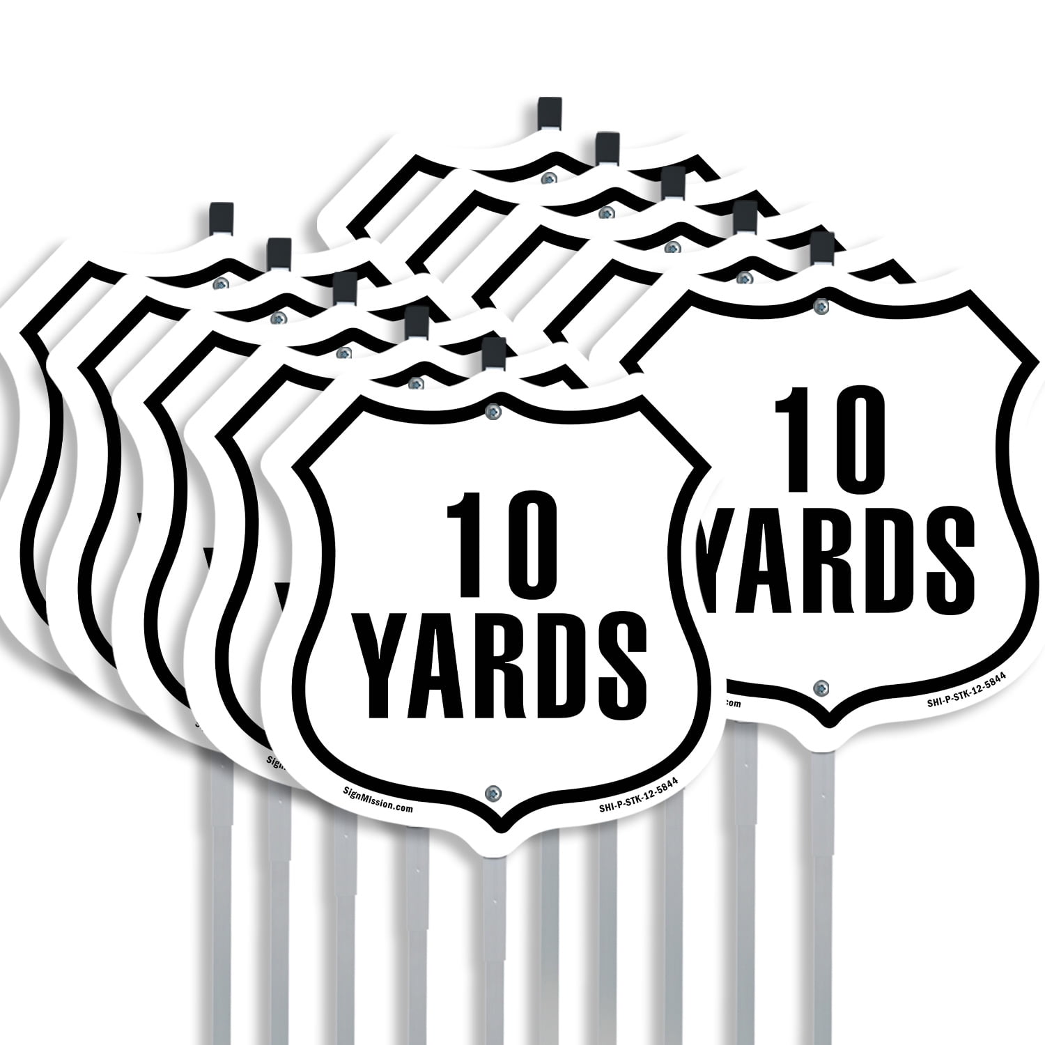 10 Yards Golf Course Running Race 5k Marathon Distance Marker (10 Pack ...