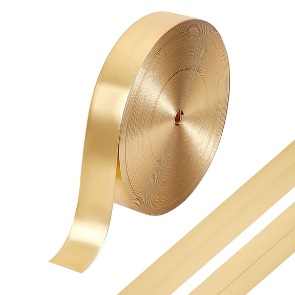 10 Yards PU Leather Ribbon for Dress Sewing Accessories Gold 1-1/2 inch(38mm) for DIY