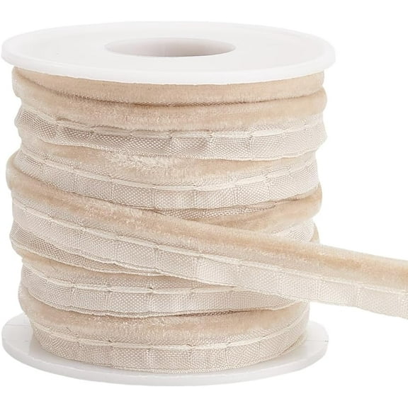 10 Yards PapayaWhip Velvet Piping Bias Tape 3/8 Inch Wide Welt Cord Piping Trim Fabric Edge with Velvet Lip