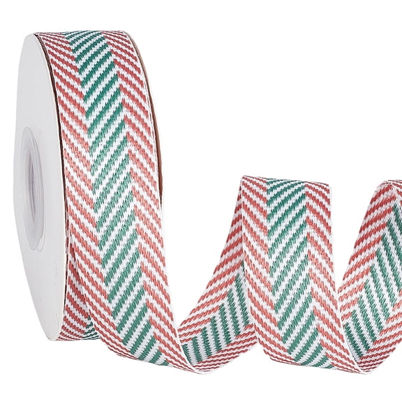 10 Yards Polycotton Ribbons Jacquard Ribbon Tyrolean Ribbon Garment Accessories Arrow Pattern Indian Red 1 inch(25mm) for DIY