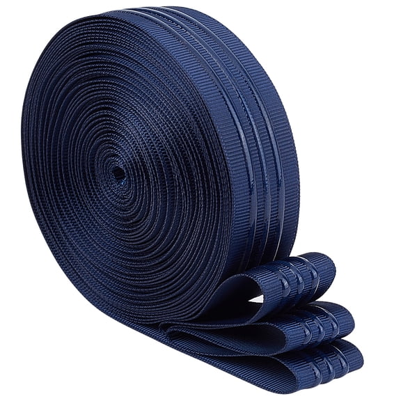 10 Yards Polyester Anti Slip Grosgrain Ribbon 1Inch Wide Dark Blue Grosgrain Ribbon with Silicone Gripper for Garment Sewing ProjectDIY