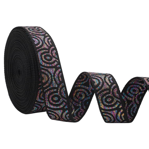 10 Yards Polyester Embroidery Ribbon for Garment Accessories Gift Decoration Colorful 3/4 inch(20mm)
