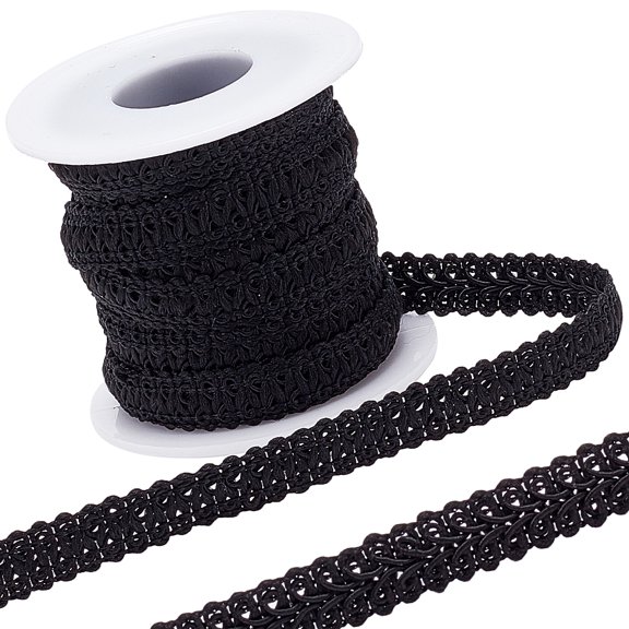 10 Yards Polyester Woven Gimp Trim 3/8 inch Wide Braid Lace Trim Centipede Decorated Lace Ribbon