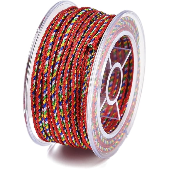 10 Yards Round Nylon Threads for Chinese Knot Making Red 1.5mm Making DIY