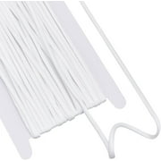 10 Yards Satin Covered Upholstery Cord White 5mm Decorative Rope Cord Satin Silk Thread Satin Polyester Cord for Jewelry Making Bracelet Necklaces Beading Thread 1set