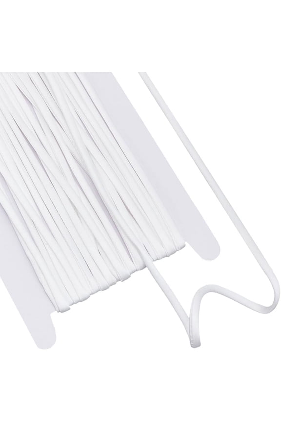 10 Yards Satin Covered Upholstery Cord White 5mm Decorative Rope Cord Satin Silk Thread Satin Polyester Cord for Jewelry Making Bracelet Necklaces Beading Thread