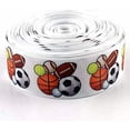 thumbnail image 1 of 10 Yards Sports Balls Printed Grosgrain Ribbon for Gifts Wrapping DIY Crafts 7/8" Inch, 1 of 3