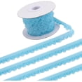 thumbnail image 1 of 10 Yards Stretch Trim Elastic Lace Ribbon 13mm Wide Lingerie Edge Trimming Flower Pattern Crocheted Fringe for DIY Sewing Crafts Garment Gift Wrapping Wedding Supplies Sky Blue Blue, 1 of 9