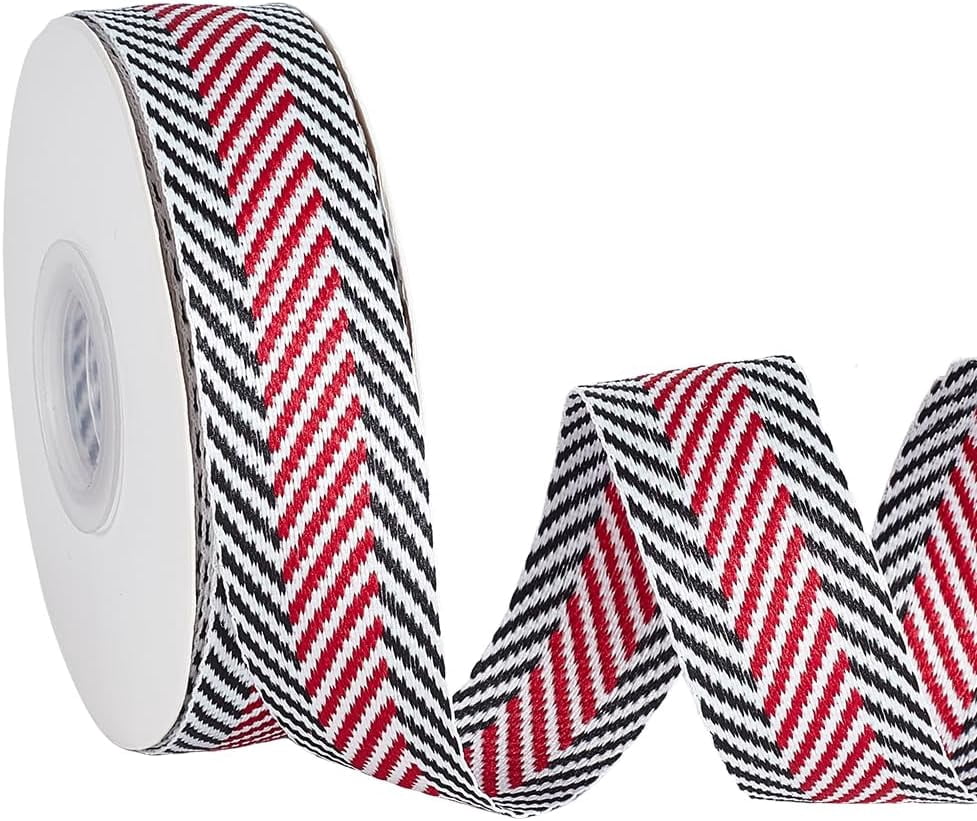 10 Yards Striped Ribbon Embroidered Ribbon Trim Arrow Pattern Woven ...