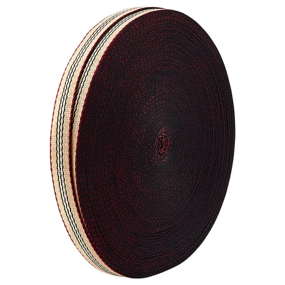 10 Yards Striped Webbing Strap 1 Inch Wheat Heavy Webbing Ribbon Polyester Heavy Duty Twill Ribbon Flat Sewing Woven Strap