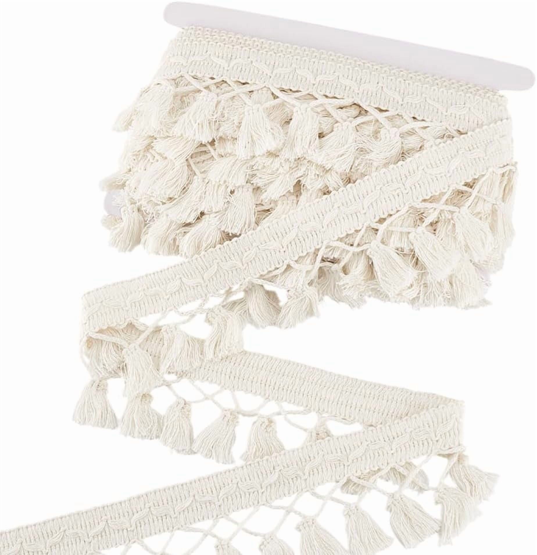 anal plug shop 10 Yards Tassel Fringe Trim 2-3/4 inch Polyester Lace Tassel Trim Ribbon  Beige Sewing Fabric Trims Crochet Ribbon Crafting Lace