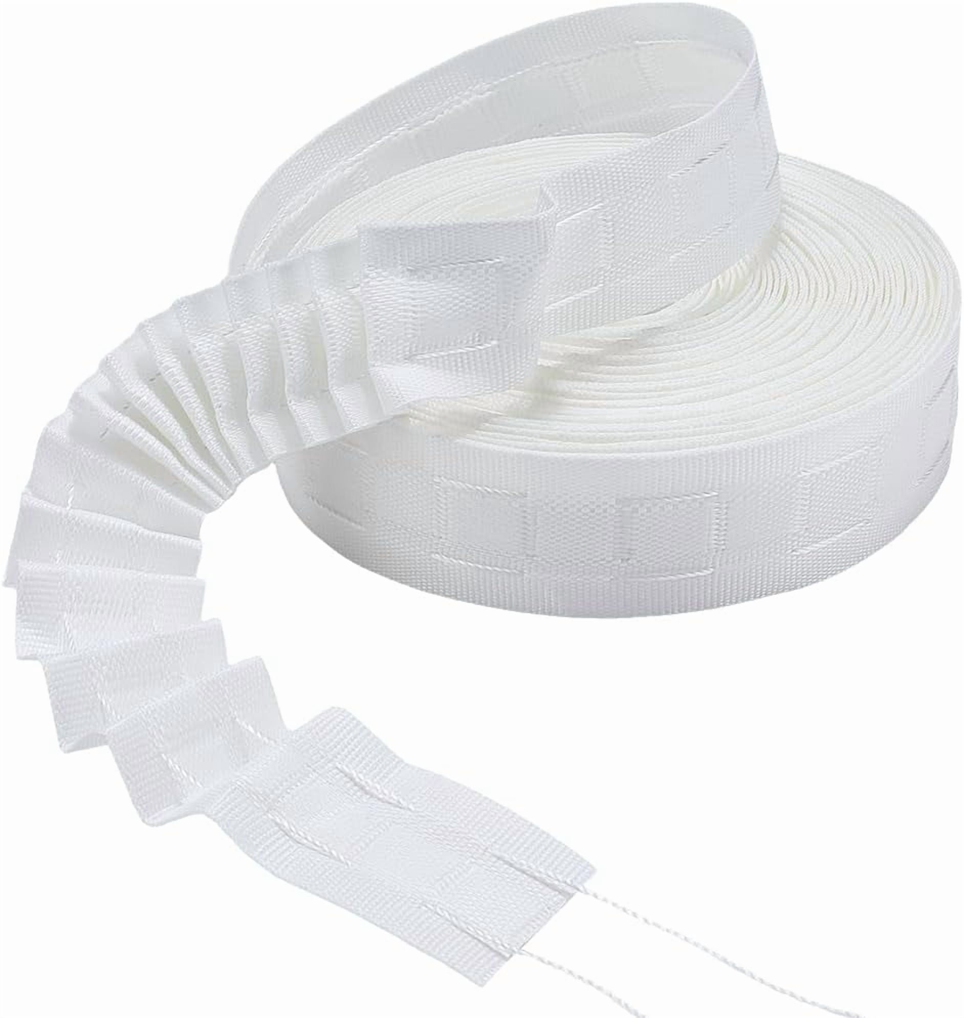 10 Yards x 1 inch Curtain Pleating Tape White British Style Curtain