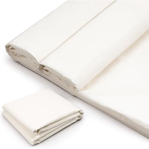 10 Yards x 63 Inches Cotton Muslin Fabric, Natural Unbleached Muslin Linen Fabric by The Yard, Medium Weight Draping Fabrics for Sewing Material Quilting Apparel Cloth$$Art & Craft