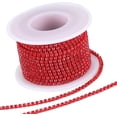 thumbnail image 1 of 10 Yds 2.5mm Rhinestone Chain Sparkling Crystal Rhinestone Close Claw Chain Trim for DIY Sewing Crafts Jewellery Beading Making Accessories Wedding Decoration Light Siam DIY, 1 of 9