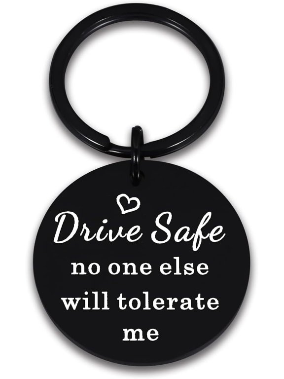 10 Year Anniversary Keychain Gifts for Him, Drive Safe Keychain for Him, I Love You Gifts for Husband Boyfriend, 10 Years Anniversary for Men, Bf Gifts, 10th Anniversary Wedding Gifts for Men