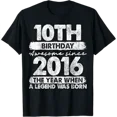 thumbnail image 1 of 10 Year Old Gifts Vintage 2016 10th Birthday T-Shirt, 1 of 2