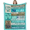 thumbnail image 1 of 10 Year Old Girl Boy Gift Ideas, Sweet 10th Birthday Gifts for 10 Year Old Girls Boy Blanket, Coolest Gifts for 10 Year Old Boy Girl Birthday Gifts, 10th Birthday Decorations for Girls Boy 60"X50", 1 of 6
