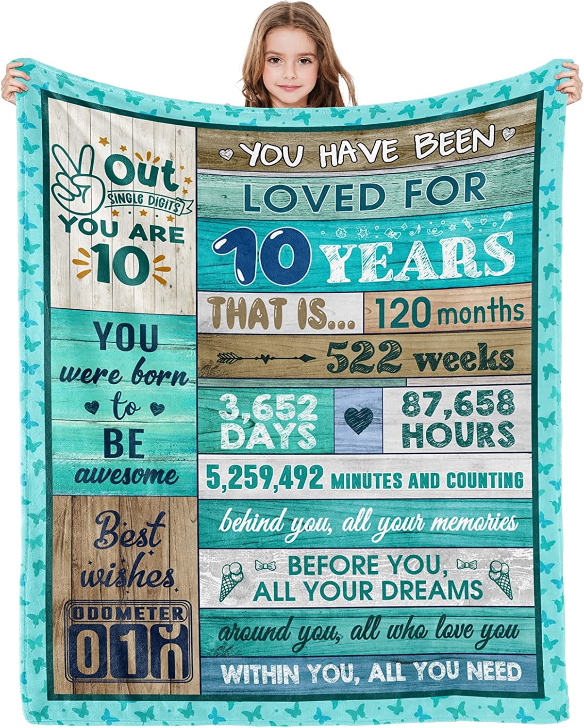 10 Year Old Girl Boy Gift Ideas Sweet 10th Birthday Gifts for 10 Year Old Girls Boy Blanket Coolest Gifts for 10 Year Old Boy Girl Birthday Gifts 10th Birthday Decorations for